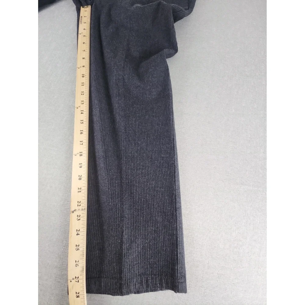 DOCKERS Men's D2 Signature Khaki Flat front Gray Striped Pants 36X28 Classic EUC